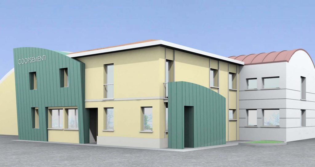 Riqualidicazione dei fronti di COOPSEMENTI S.C.A.R.L. Sossano -VI-